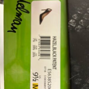 NWT Sam Edleman Hazel Black Patent Leather Heels  9.5 M